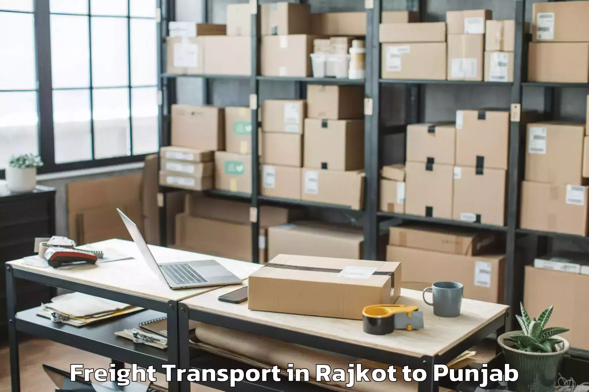 Book Rajkot to Ludhiana Airport Luh Freight Transport Online